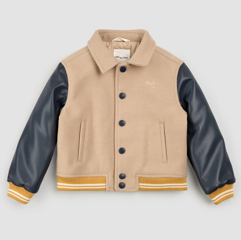Miles The Label Varsity Woven Jacket