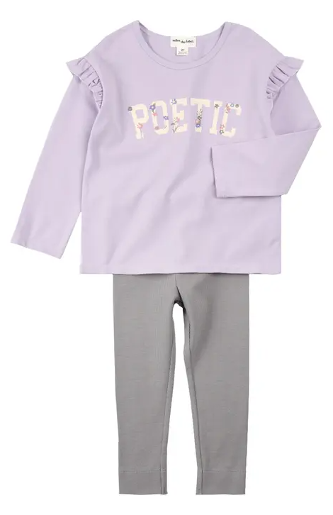 Miles The Label Baby Poetic Top & Legging Set