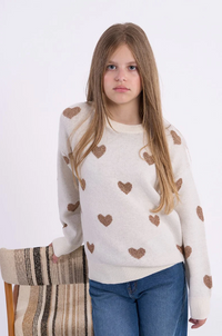 Molly Bracken Girl Heart Knitted Sweater