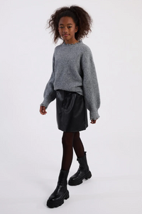 Molly Bracken Girl Lace Collar Knitted Sweater