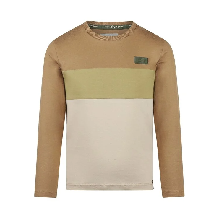Koko Noko Colour Block Long Sleeve Top