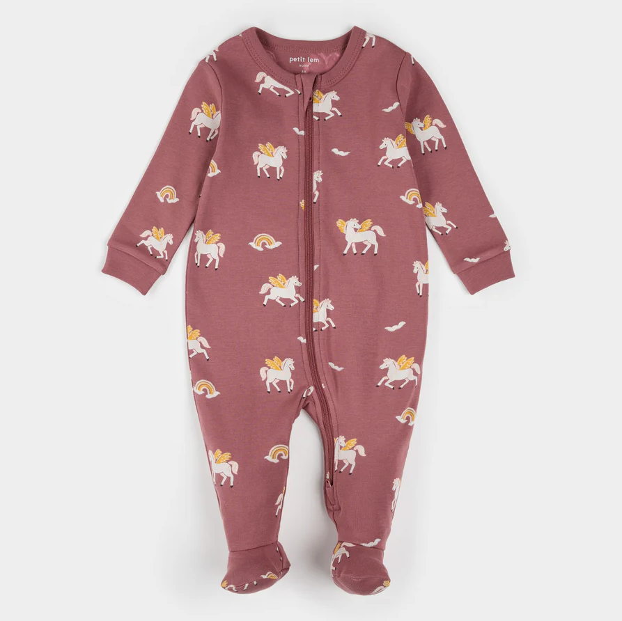 Petit Lem Rainbow Pegasus Print Sleeper
