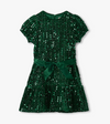 Hatley Green Sequins Velvet Dress
