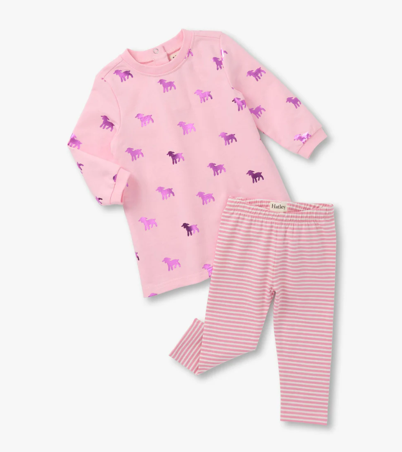 Hatley Lamb Silhouette Dress & Legging Set