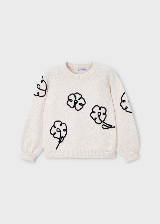 Mayoral Floral Sweater 4308