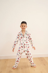 Bambi & Birdie Cali Christmas Collared Button Up PJ Set