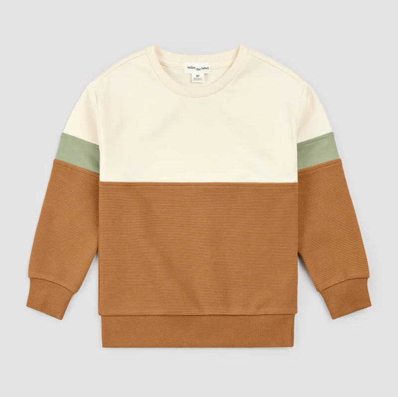 Miles The Label Sienna Ottoman Color Block Sweatshirt