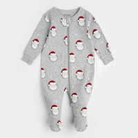 Petit Lem Santa Print Sleeper
