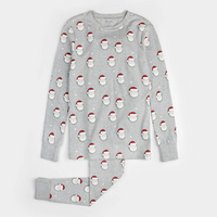 Petit Lem Women's Santa Print PJ Set