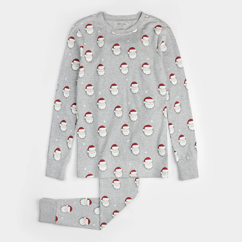 Petit Lem Women's Santa Print PJ Set