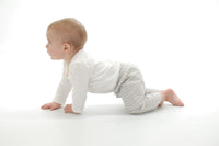 Silkberry Organic Cotton Pullover Pant (Silver cloud stripe)