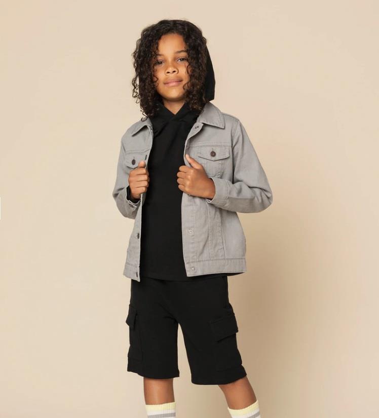 Boys black hot sale denim jacket