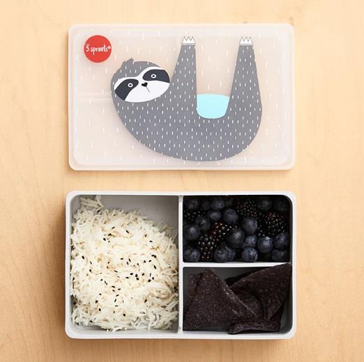 3 Sprouts Sloth Silicone Bento Box