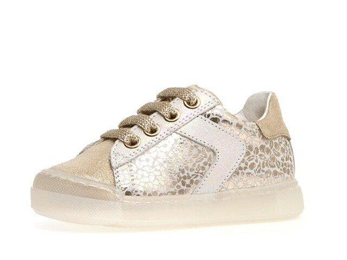 Falcotto by Naturino Girls Silver Leather Trainers