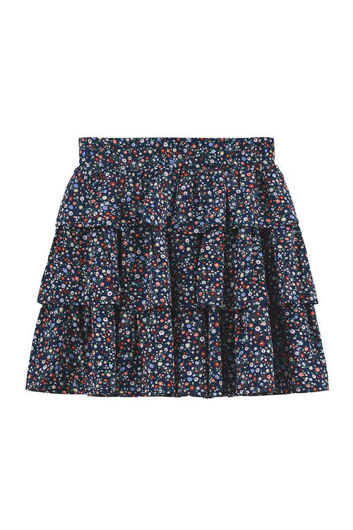 Mini Molly Floral Ruffled Skirt
