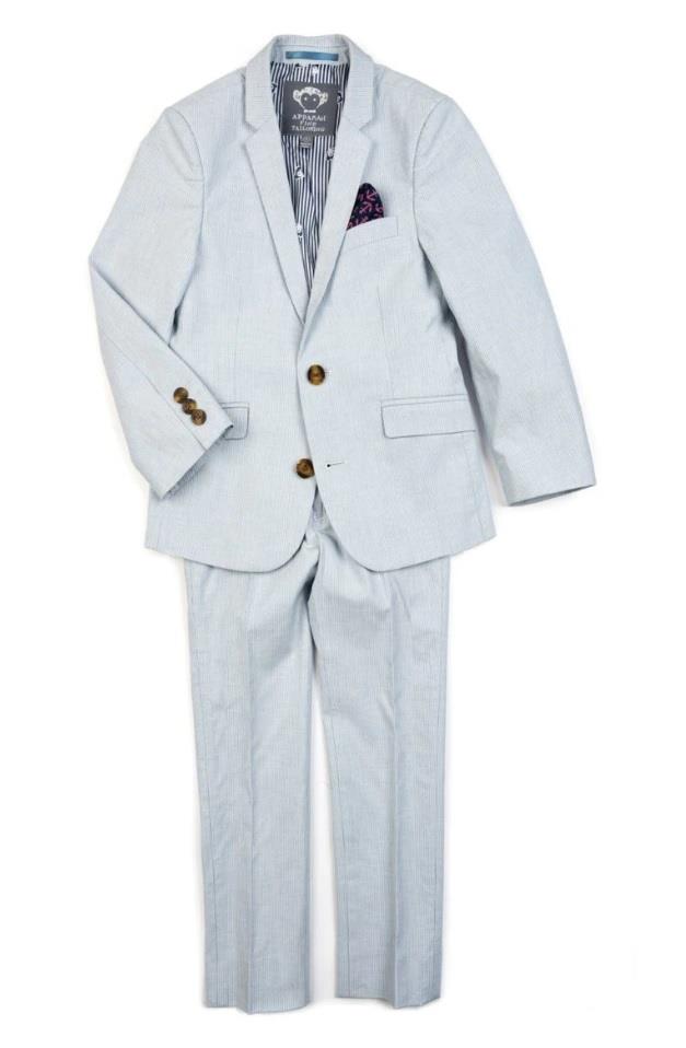 Appaman Sky Blue Stripe Mod Suit