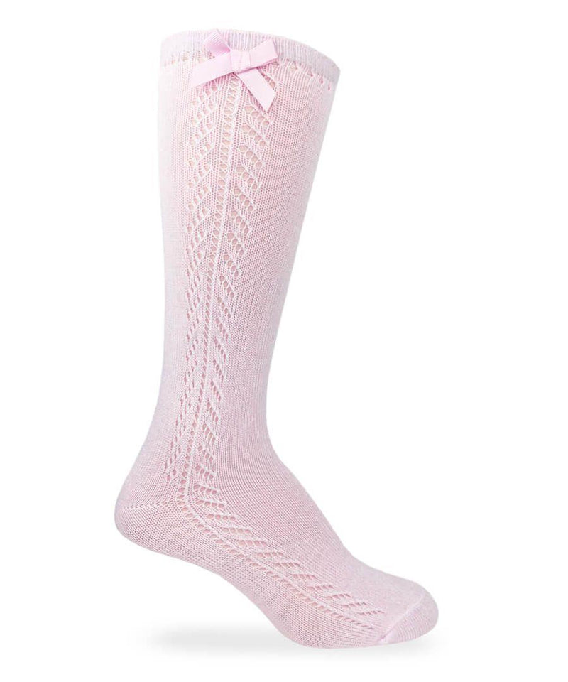 Jefferies 1pk Pointelle Bow Knee High Socks