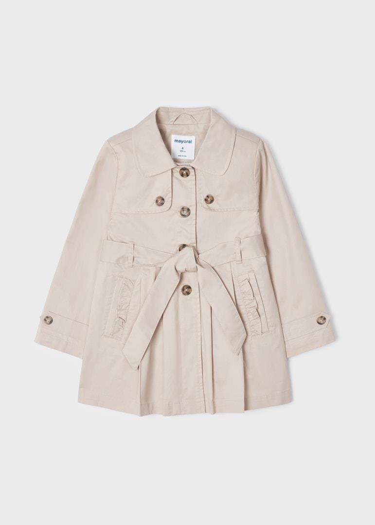 Mayoral Trench Coat with Bow 3446