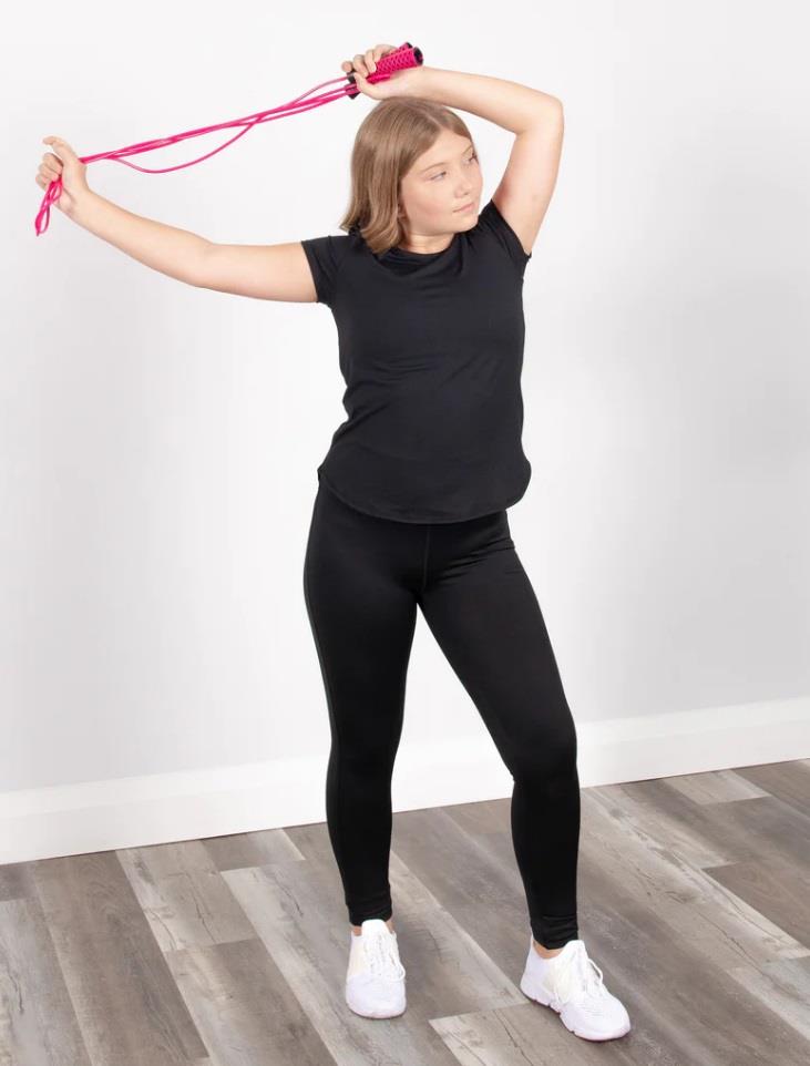 Jill Yoga Scooped Hem Active T-Shirt